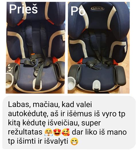 Infografika apie automobilio sėdynių valymo etapus