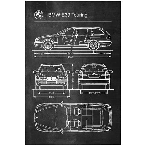 schema: BMW E39 saugiklių dėžučių išdėstymo planas automobilyje