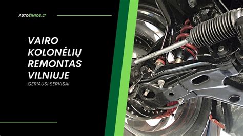 Vairo kolonėlės gedimo priežasčių iliustracija