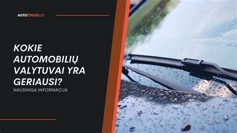 Infografika: Kriterijai renkantis automobilių plovyklą