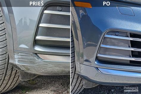 Teminis automobilio kėbulo defektų pavyzdys
