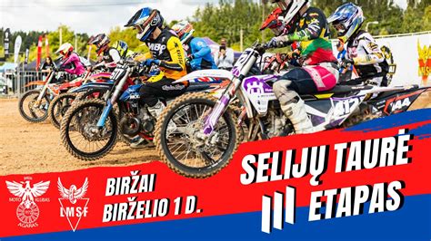 Motokroso varžybos bekelės trasoje