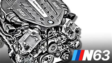 BMW N63 variklio pjūvis su turbokompresoriais tarp cilindrų eilių