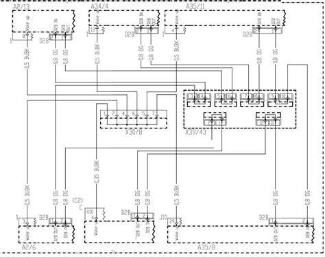 Mercedes-W204 pažangių projektorių įdiegimo schema