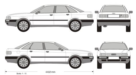 Audi 80 B4 variklio skyriaus schema