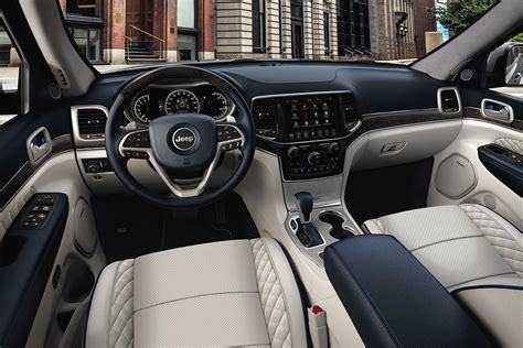 Interior of Jeep Grand Cherokee showing spacious cabin