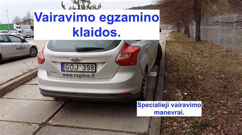 vairavimo egzamino klaidos