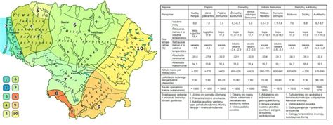 Lietuvos klimato ir padangų tipų atitikties diagrama