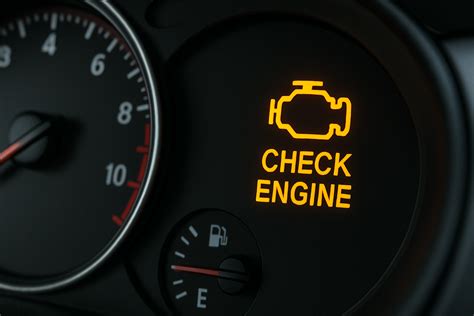 Nuotrauka: Automobilio prietaisų skydelis su degančia 