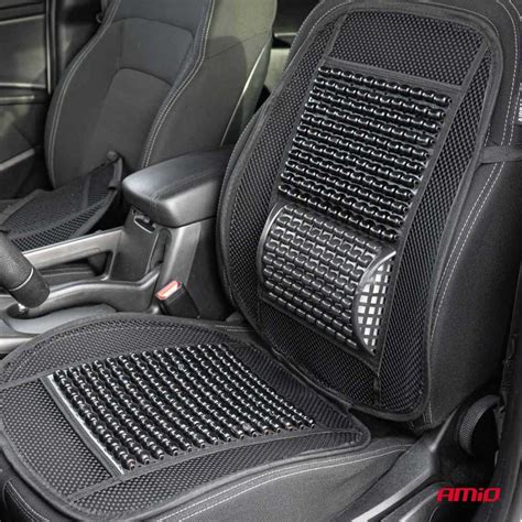 Automobilio sėdynės kilimėlio su mediniais karoliukais nuotrauka