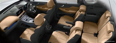 Hyundai Santa Fe interjero vaizdas su priekiniu skydeliu