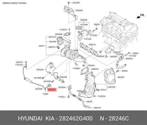 Kia Sportage pakabos sistemos schema