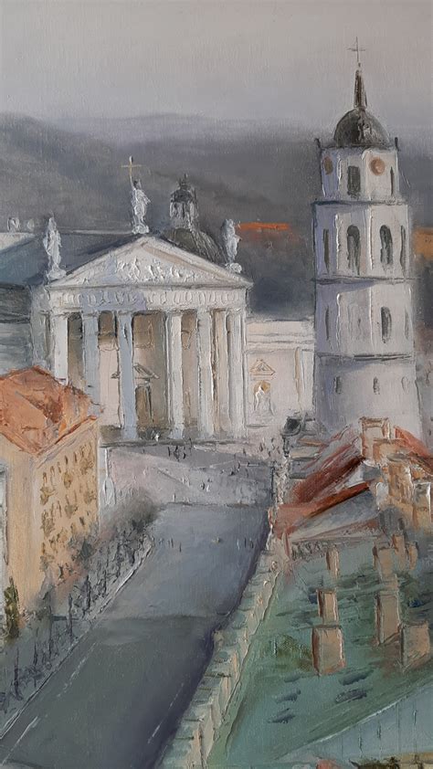 istorinė Vilniaus panorama su svarbiausiais architektūros paminklais
