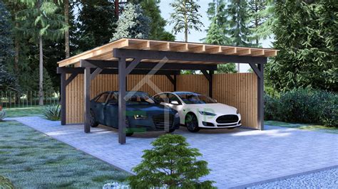 Tematinė nuotrauka: moderni automobilio stoginė prie namo