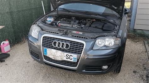 Audi A3 8P 1.6 variklio komponentų schema
