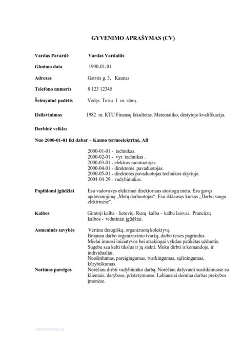 CV rašymo patarimai