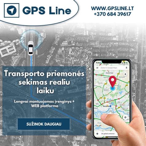 Transporto priemonės su sumontuota GPS sistema