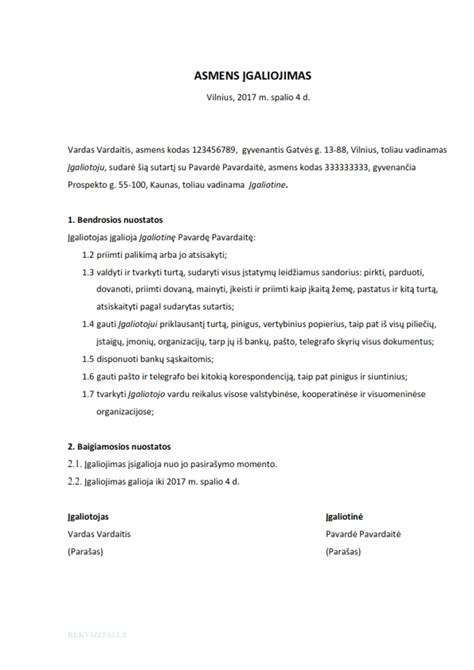 Teisinės terminijos diagrama: įgaliotojas, įgaliotinis, įgaliojimas, teisės