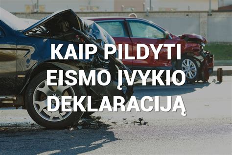 Eismo įvykio schemos pavyzdys, rodantis susidūrimą sankryžoje