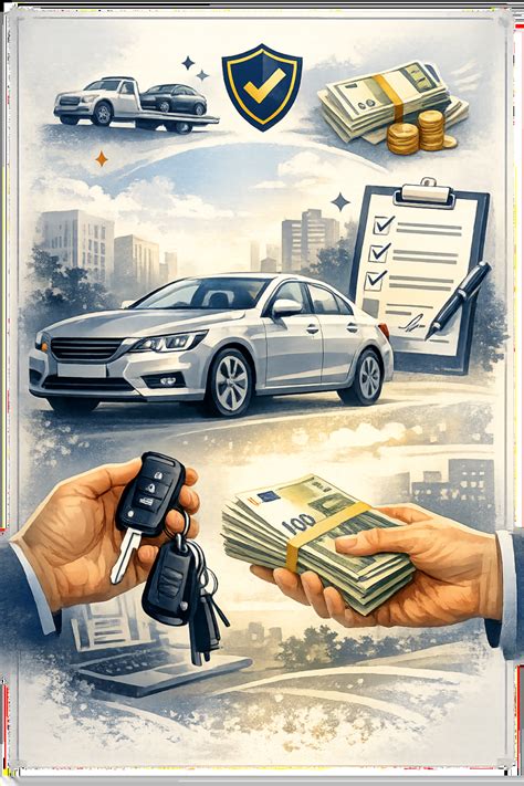 infografika: automobilių supirkimo procesas (užklausa, įvertinimas, dokumentai, atsiskaitymas)