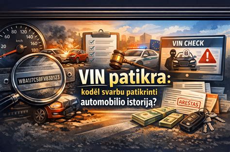 Turinio santrauka: patikra, istorija, dokumentai, VIN, patikros šaltiniai