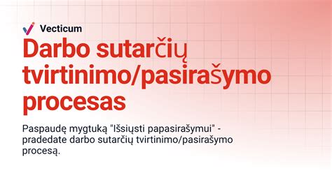 Pasirašymo procesas