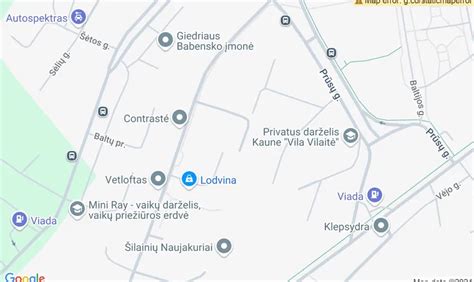Žemėlapis su parduotuvės vieta Kaune