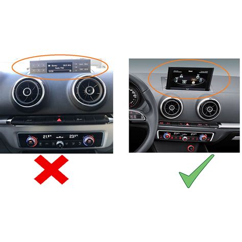 Audi A3 (8V) interjero dizainas su multimedijos sistema (nuotrauka)