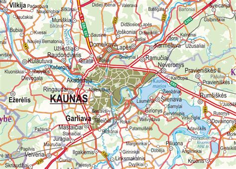 Miesto žemėlapis su vairavimo mokyklos lokacija