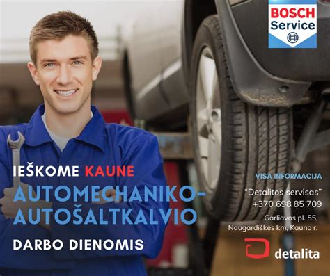 Automechaniko darbo vieta su BOSCH diagnostikos įranga