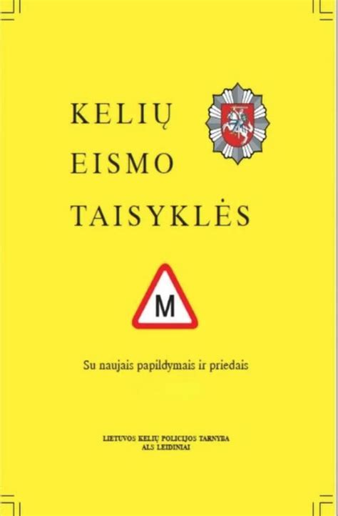 Lietuvos kelių eismo ženklų lentelė