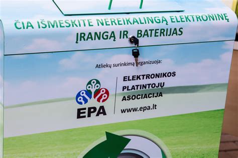 Schema: Elektronikos atliekų surinkimo konteinerių tipai