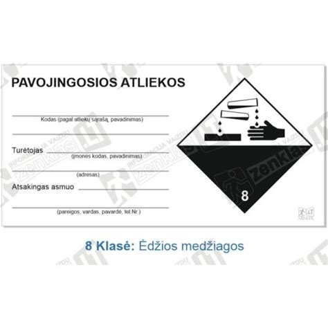 Infografika: pavojingų atliekų ženklinimas