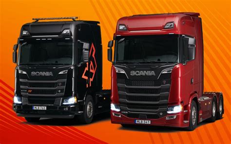Infografika apie Scania modulinių sunkvežimių komponentus
