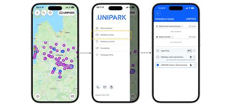 Inografika: UNIPARK programėlės naudojimas