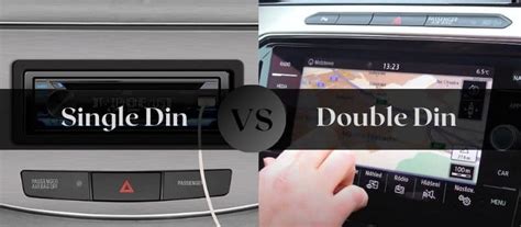 automobilio radijo tipų palyginimas (1 DIN vs 2 DIN)