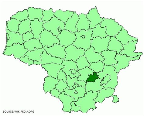 Elektrėnų savivaldybės žemėlapis su pažymėtu Kazokiškių sąvartynu