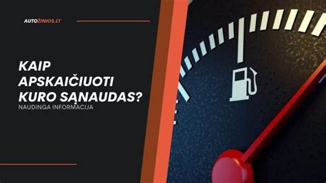 Automobilio kuro taupymo patarimų infografika