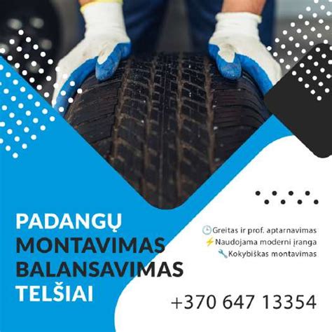 Teminis padangų urmu Telšiuose nuotrauka