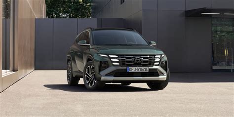 Hyundai Tucson IV eksterjero dizaino elementų ir bendrojo vaizdo iliustracija