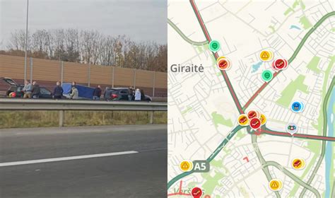 Schematiškas kelio ruožo, kuriame įvyko avarija, žemėlapis
