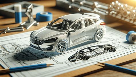 Ford Escape interjero dizaino maketas ir ergonomiškai išdėstyti valdymo elementai