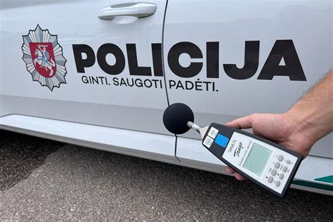 policijos triukšmo matuoklio patikra