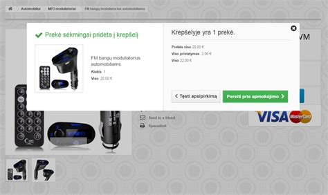 Autodalių asortimento vizualizacija elektroninėje parduotuvėje