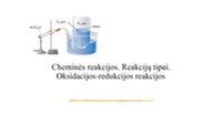 Cheminių reakcijų schemos