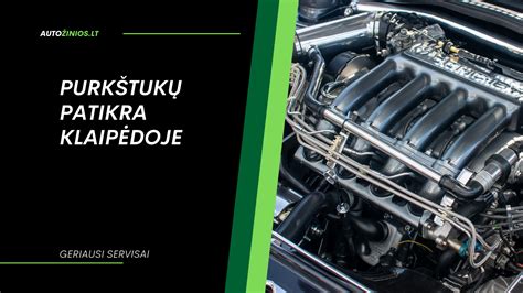 Variklio skyriaus patikra