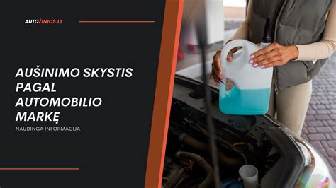 Infografika: aušinimo skysčių tipų klasifikacija pagal Volkswageno AG TL774 standartą