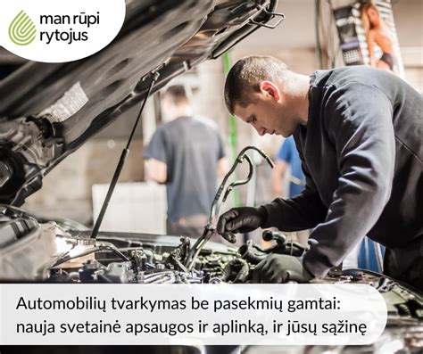Meistras taiso automobilį autoservise