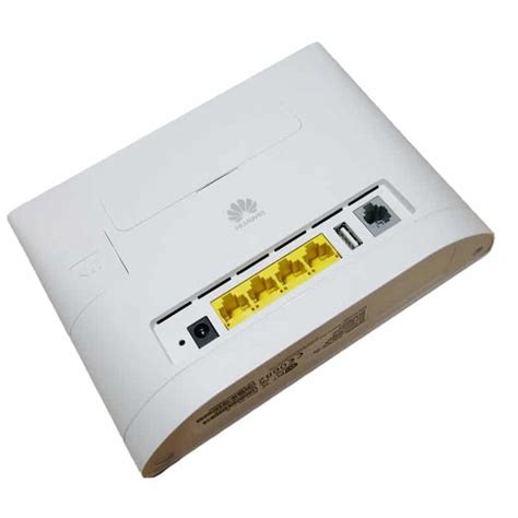 schema: teisingas maitinimo bloko ir Ethernet kabelio prijungimas prie Huawei B315s jungčių