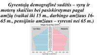 Diagrama: Vairuojančių ir nevairuojančių vyrų ir moterų procentinis pasiskirstymas Lietuvoje